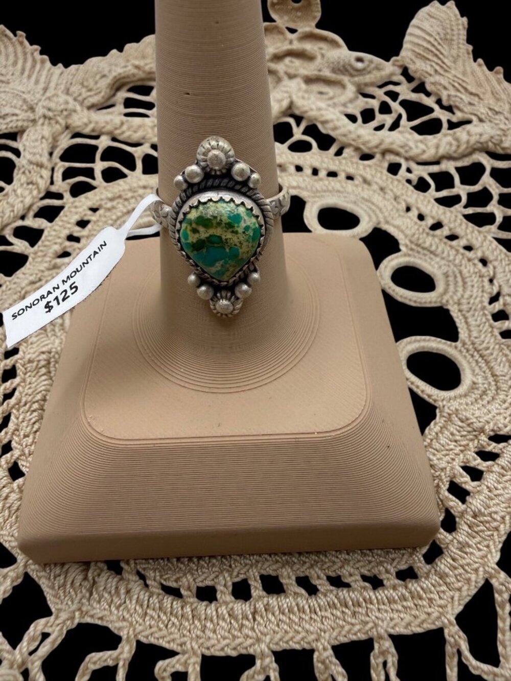 Nwt Artisan handcrafted Sterling Silver Sonoran Mountain Adj  Ring Southwest